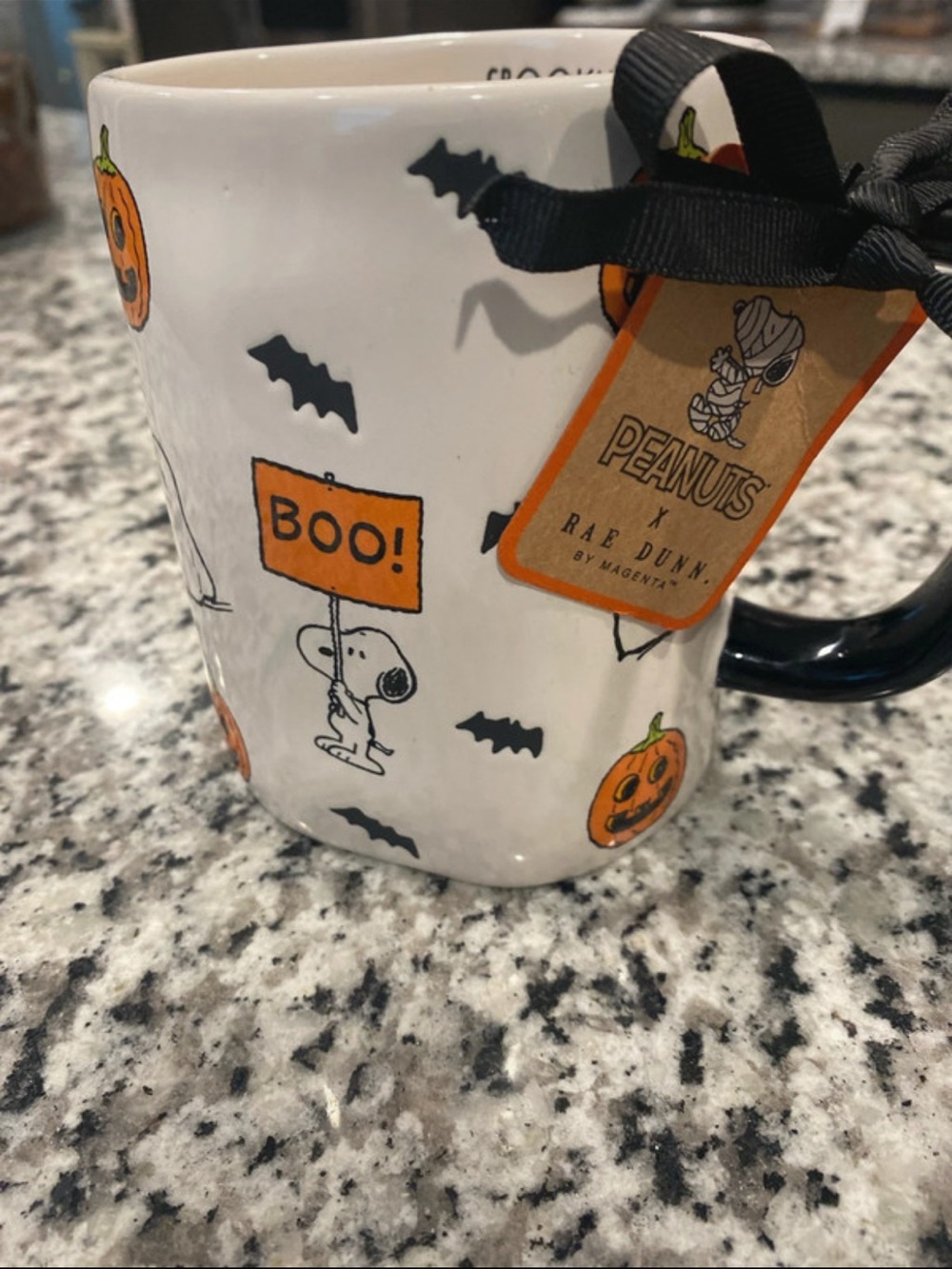 Peanuts x Rae Dunn Snoopy Halloween “Spooky” Mug